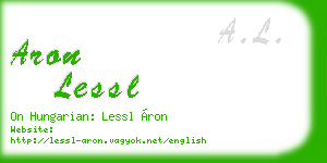 aron lessl business card